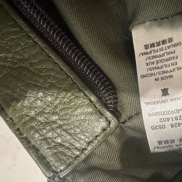 Fossil Olive Green Leather Backpack - Picture 4 of 16